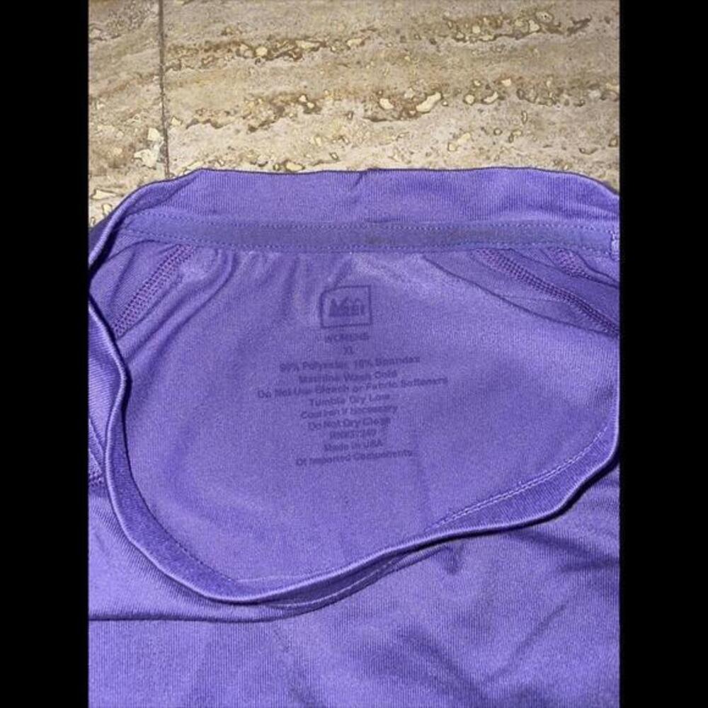 REI Co-Op Women's XL Long Sleeve T-Shirt Polyester blend Lavender Purple - Picture 3 of 5